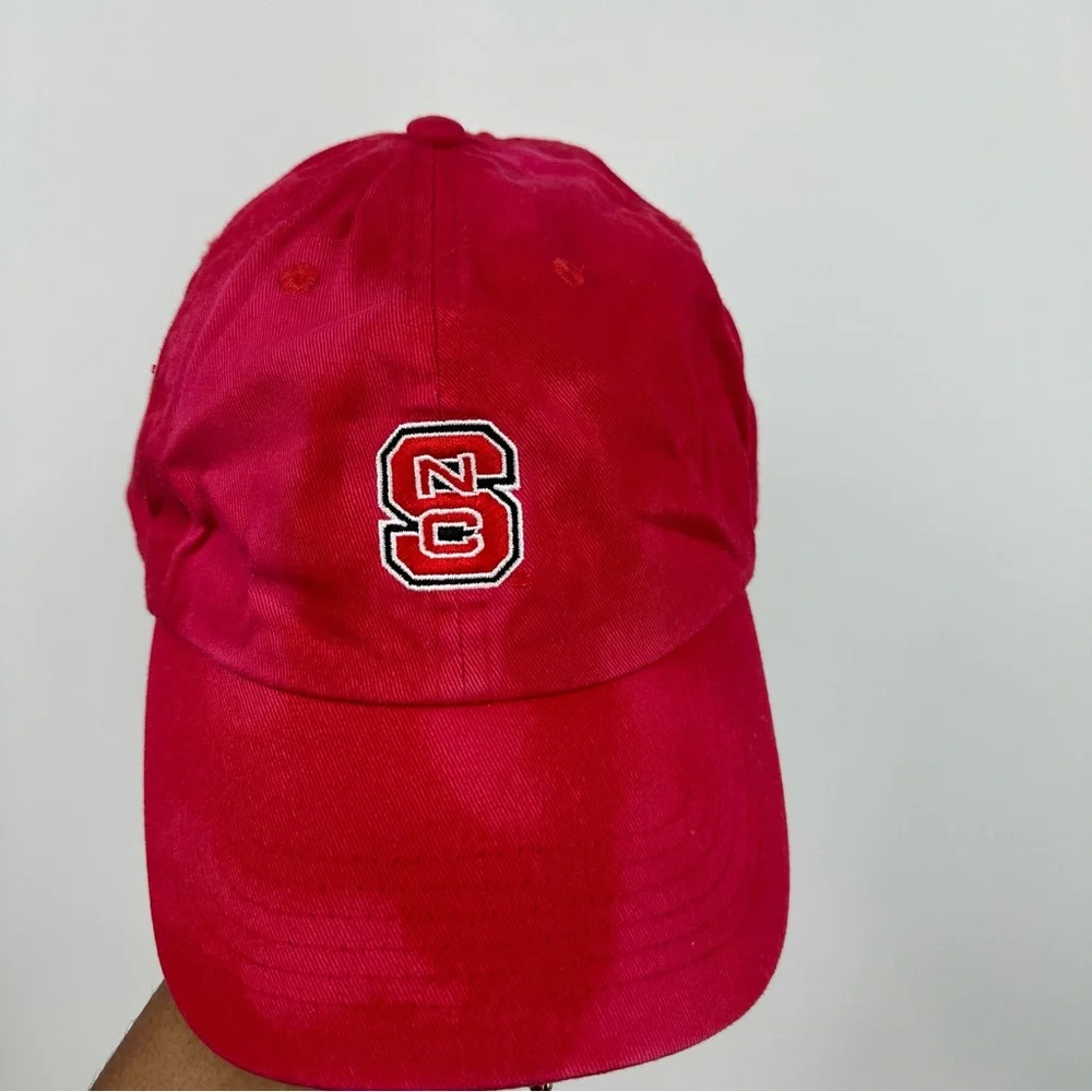 NC State Wolfpack Custom Bleach Splatter Dad Hat OS Embroidered